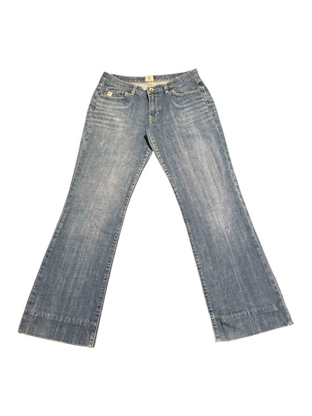 X2 Denim Laboratory Women's Flare Jeans Sz: W20, 6 Long Check Desc